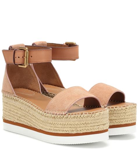 see by chloe glyn flat espadrilles|see by chloe platform sandals.